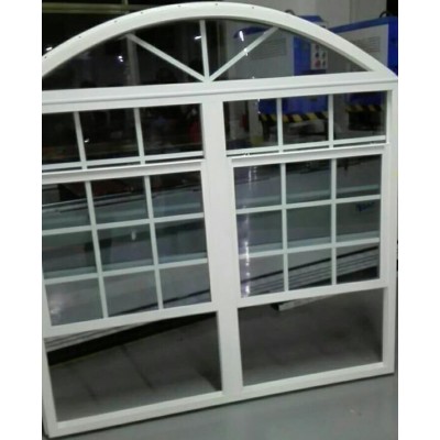 American Style 82 Series upvc Double Single Hung Window with Arched Top